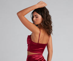 Sleek Moves Sleeveless Crop Top