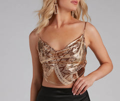 Major Cowl Tie-Back Top