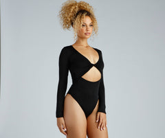 Trendy Twist-Front Bodysuit