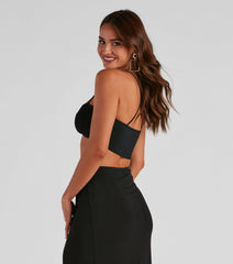 Summer Fling Twist Front Crop Top
