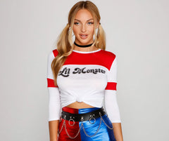 Lil Harlequin Monster Colorblock Tee