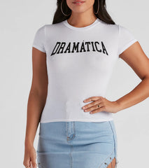 So Dramatic Jersey Graphic Tee