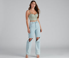 Bead It Embellished Lace Bustier
