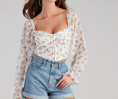Charmed And Gorgeous Floral Corset