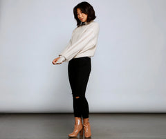 Cuddle Up Cable Knit Sweater