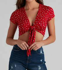 Best Buds Tie-Front Top
