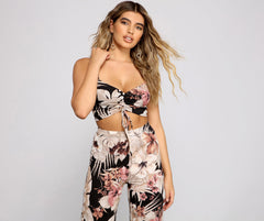 Island Vacay Tropical Crop Top