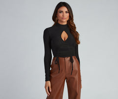 Key To Glamour Drawstring Top
