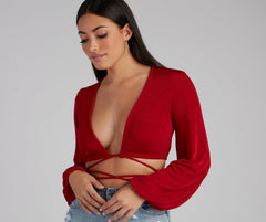Chic Vibes Only Surplice Wrap Top