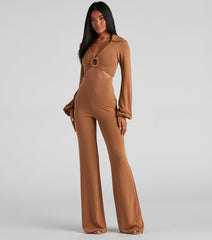 Cabana Long Sleeve O-Ring Crop Top