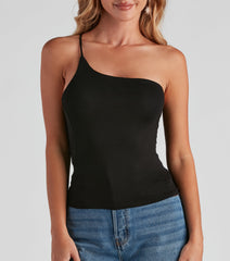 So Subtle One-Shoulder Tank Top
