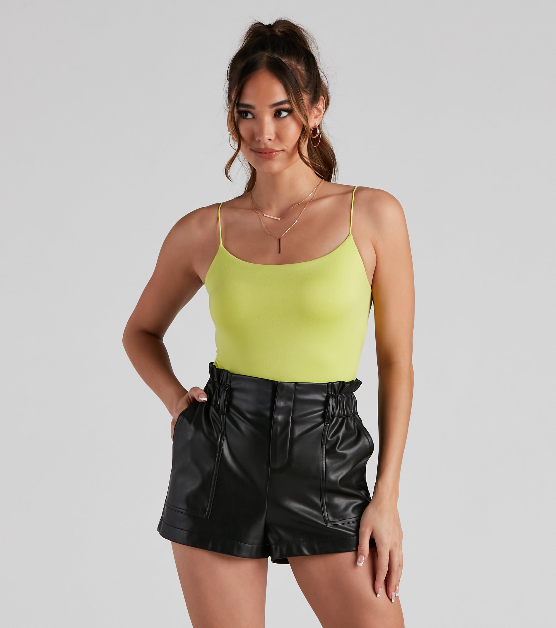 Strappy Open-Back Knit Bodysuit