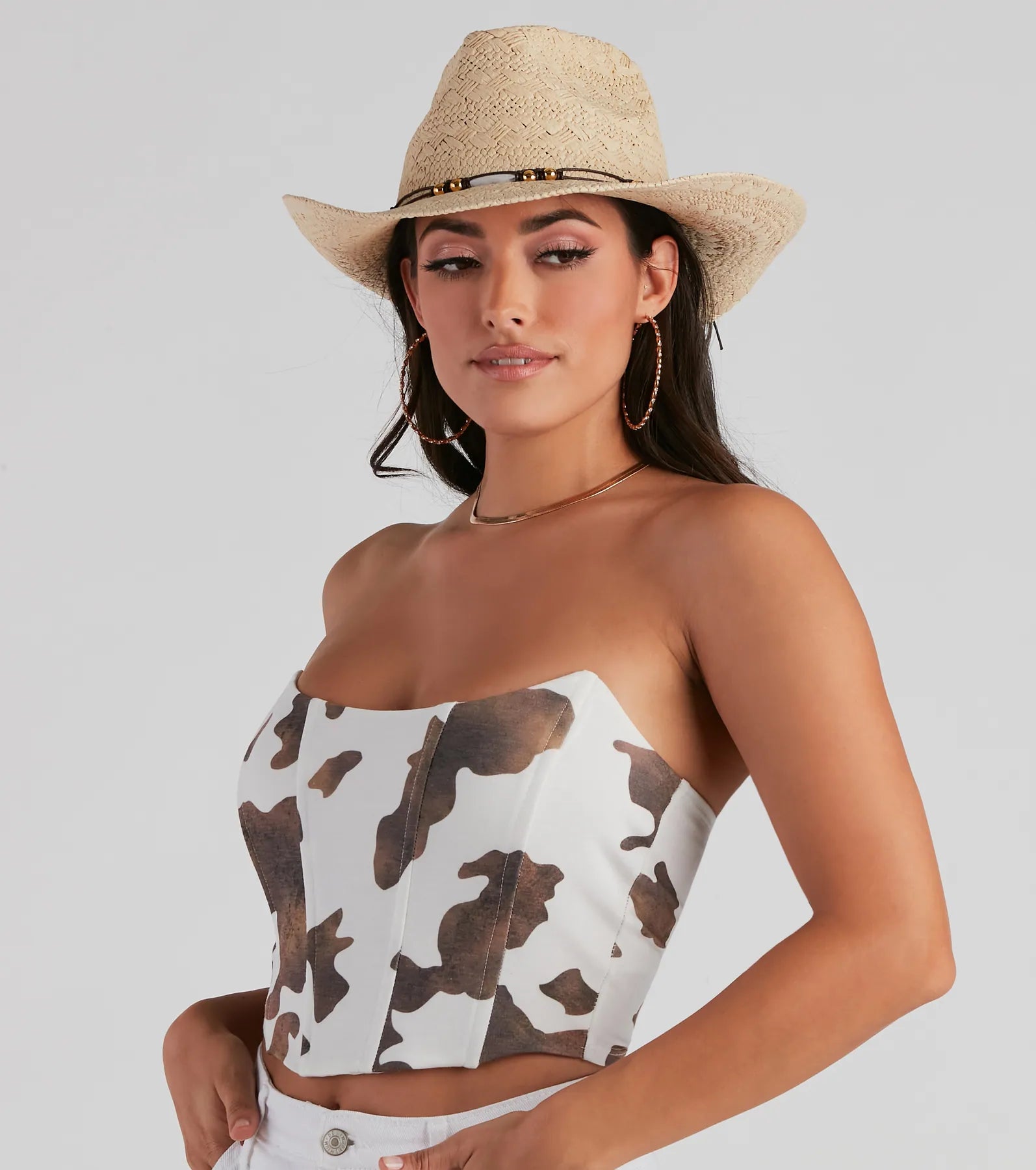 Rodeo's In Town Cow Print Bustier
