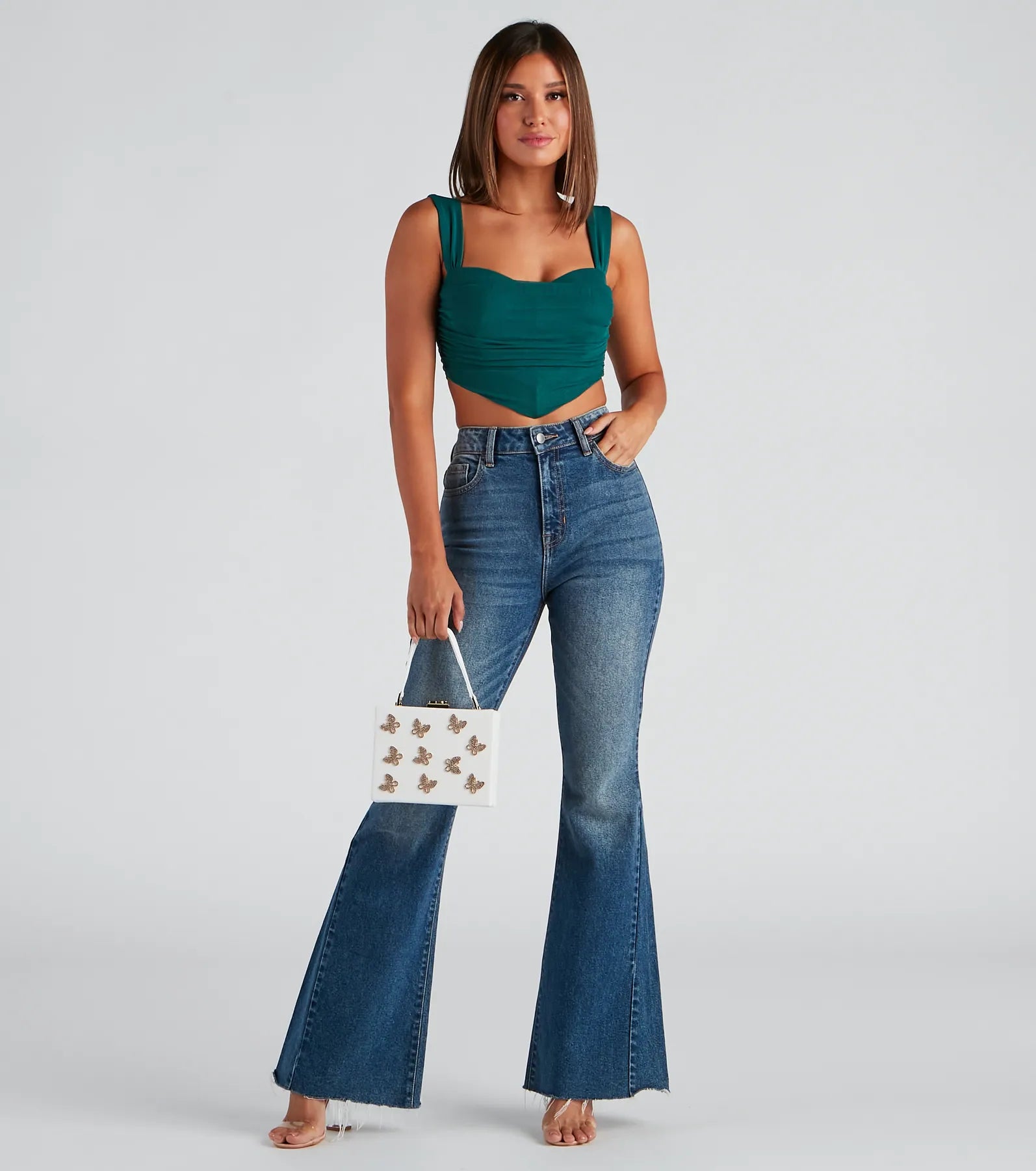 Who's That Girl Ruched Bustier