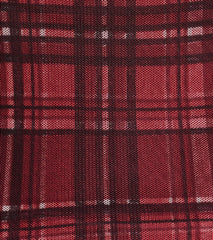 Check Me Out Lace Trim Plaid Crop Top