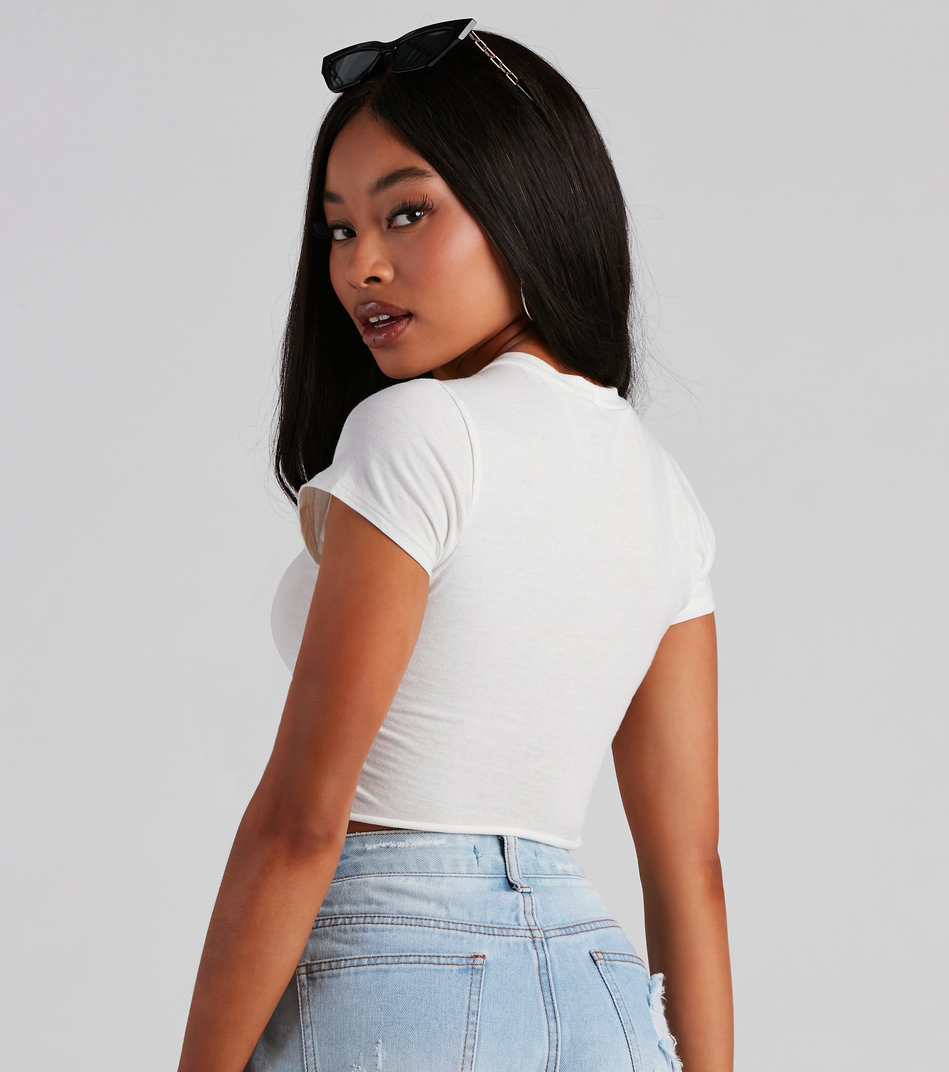 Rocker Babe Cropped Graphic Tee