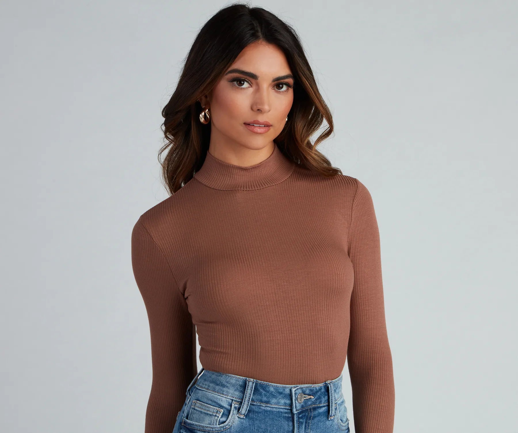 Wardrobe Essential Mock Neck Top