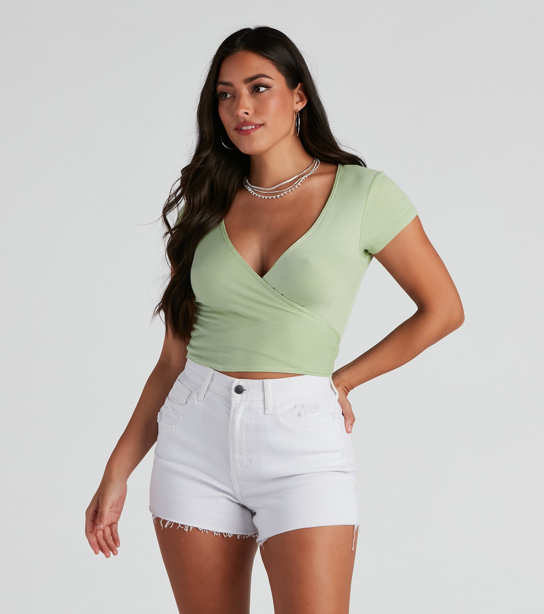 The Perfect Basic Knit Crop Top