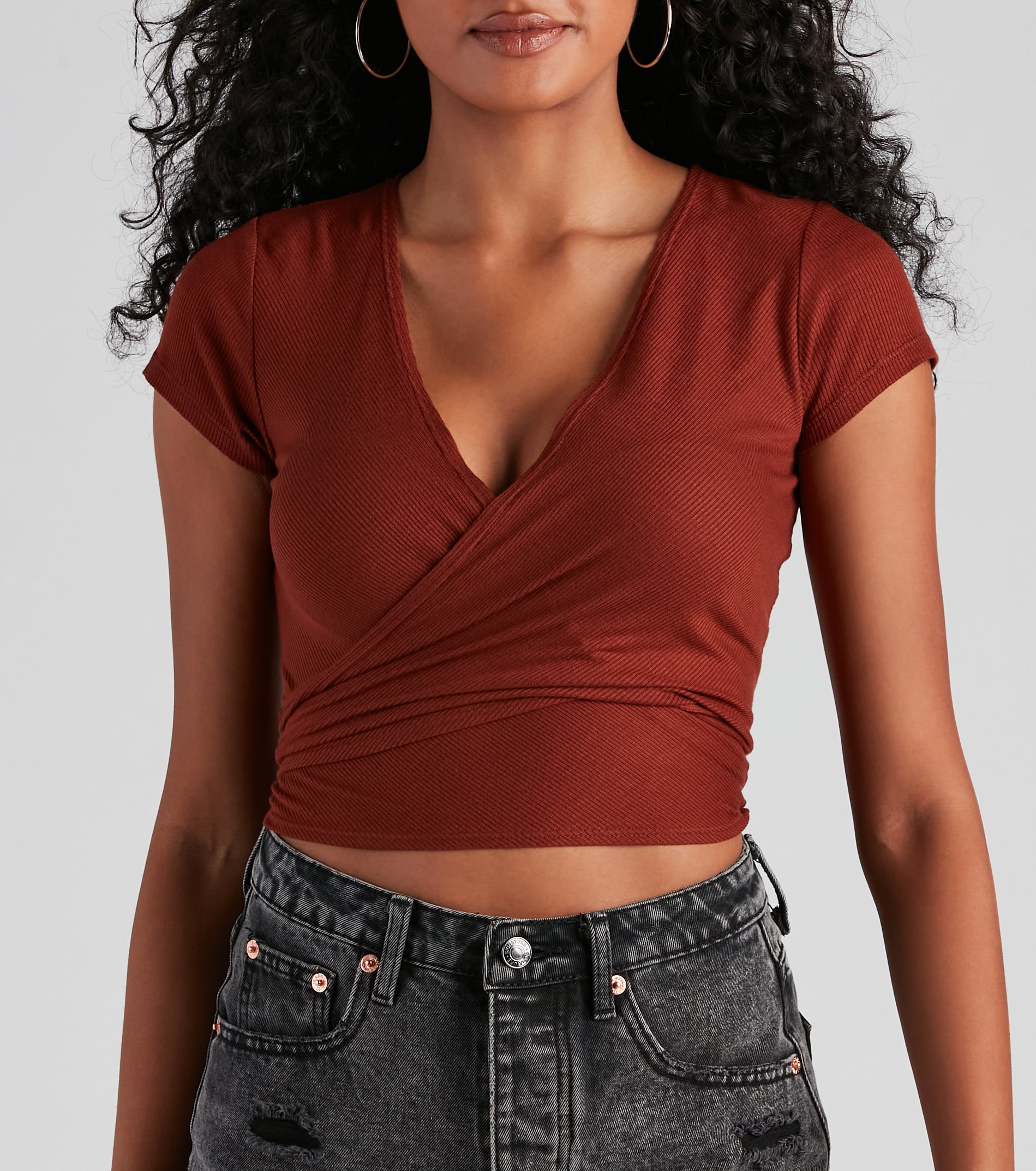 The Perfect Basic Knit Crop Top