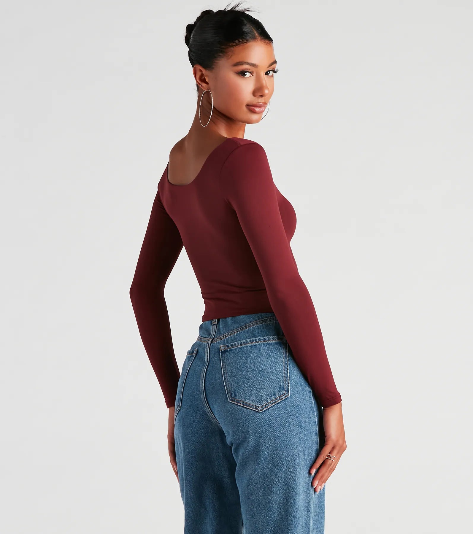Clean Lines Scoop Neck Seamless Top
