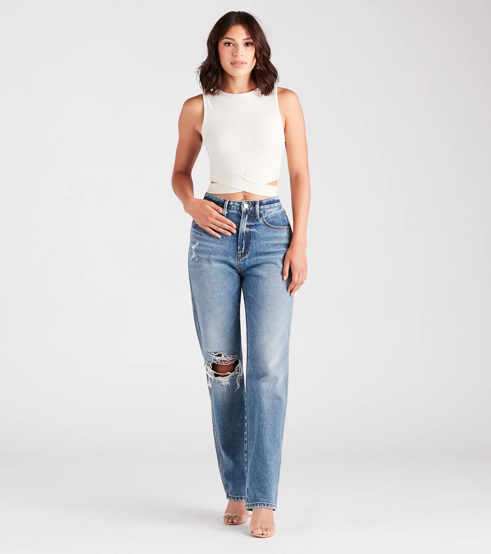 Wrapped In Chic Crop Top