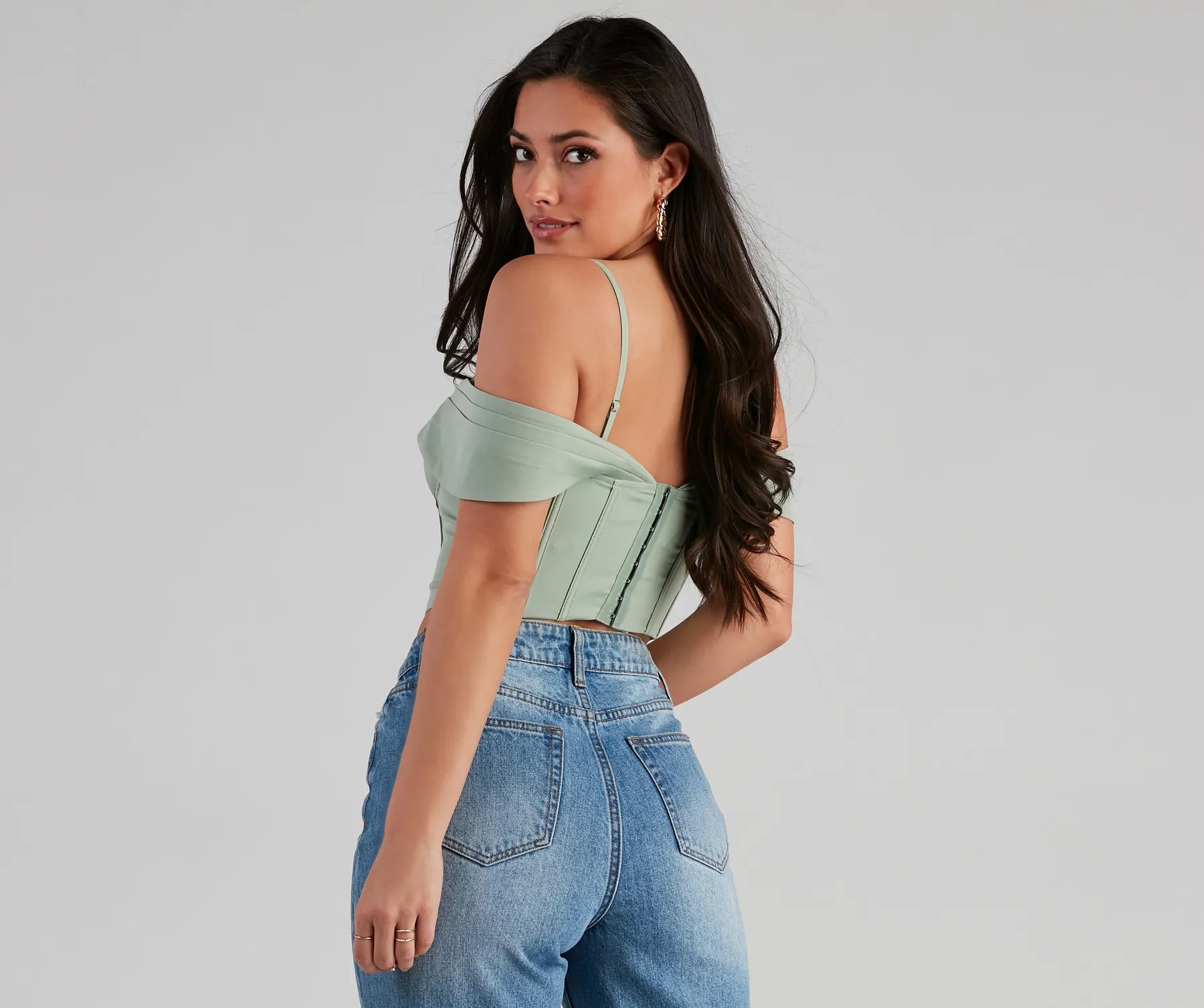 Forever Femme Cold Shoulder Corset