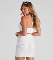 Vacay Bound Bandeau Halter Top