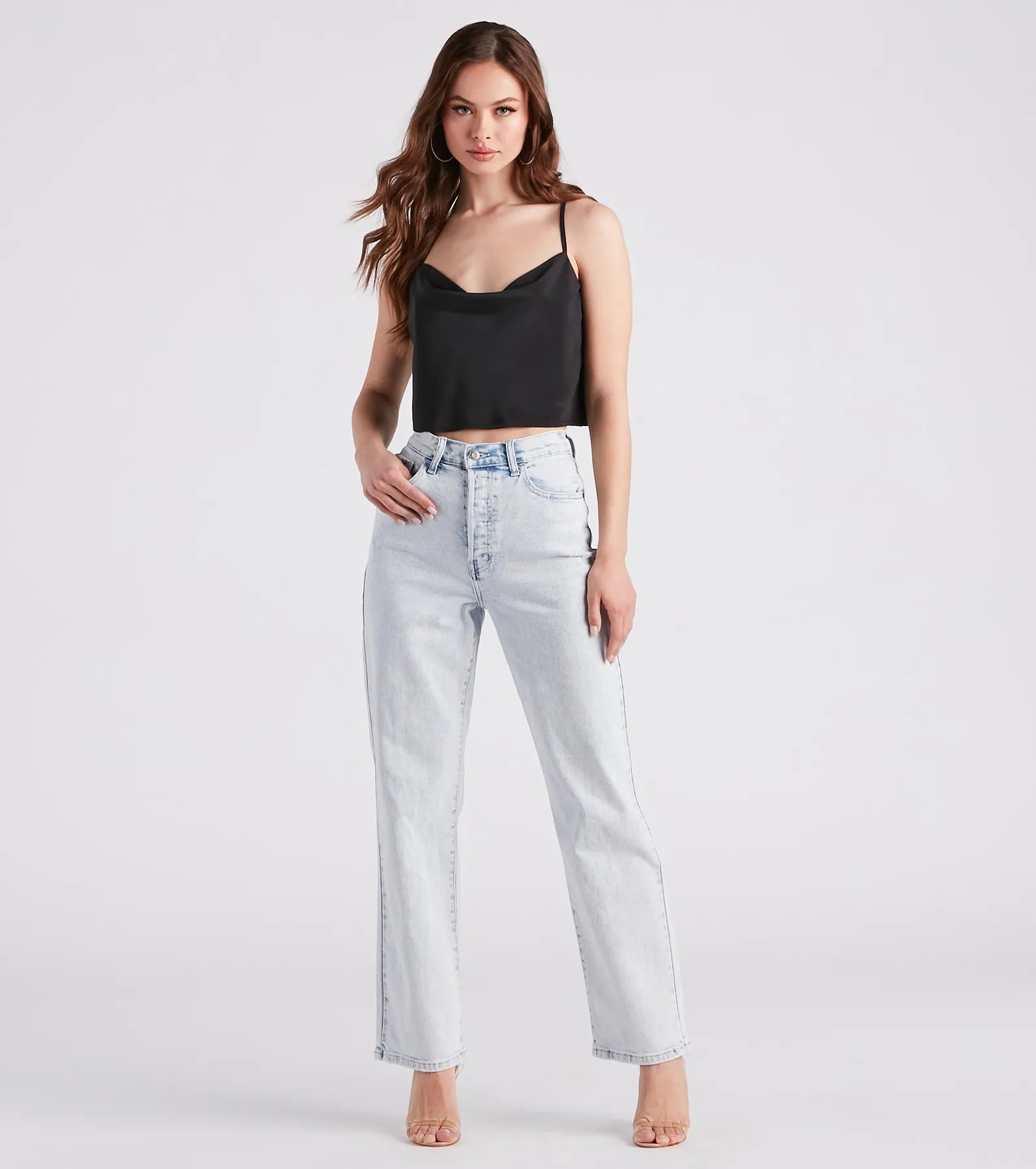 Class Act Cowl Neck Cami Top