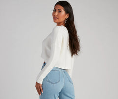 Cuddly Classics Rib Knit Sweater