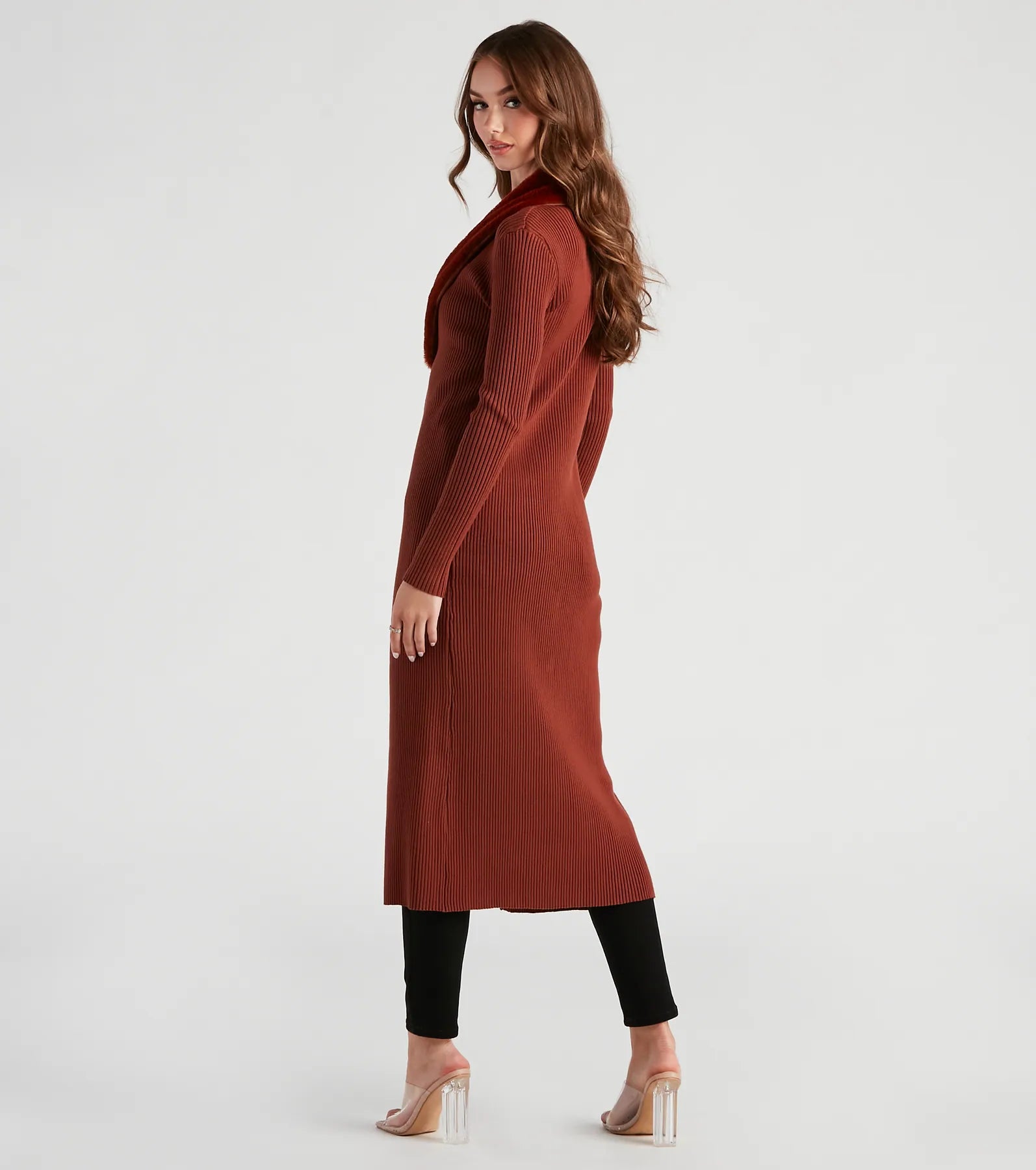 Forever Fabulous Faux Fur Knit Duster