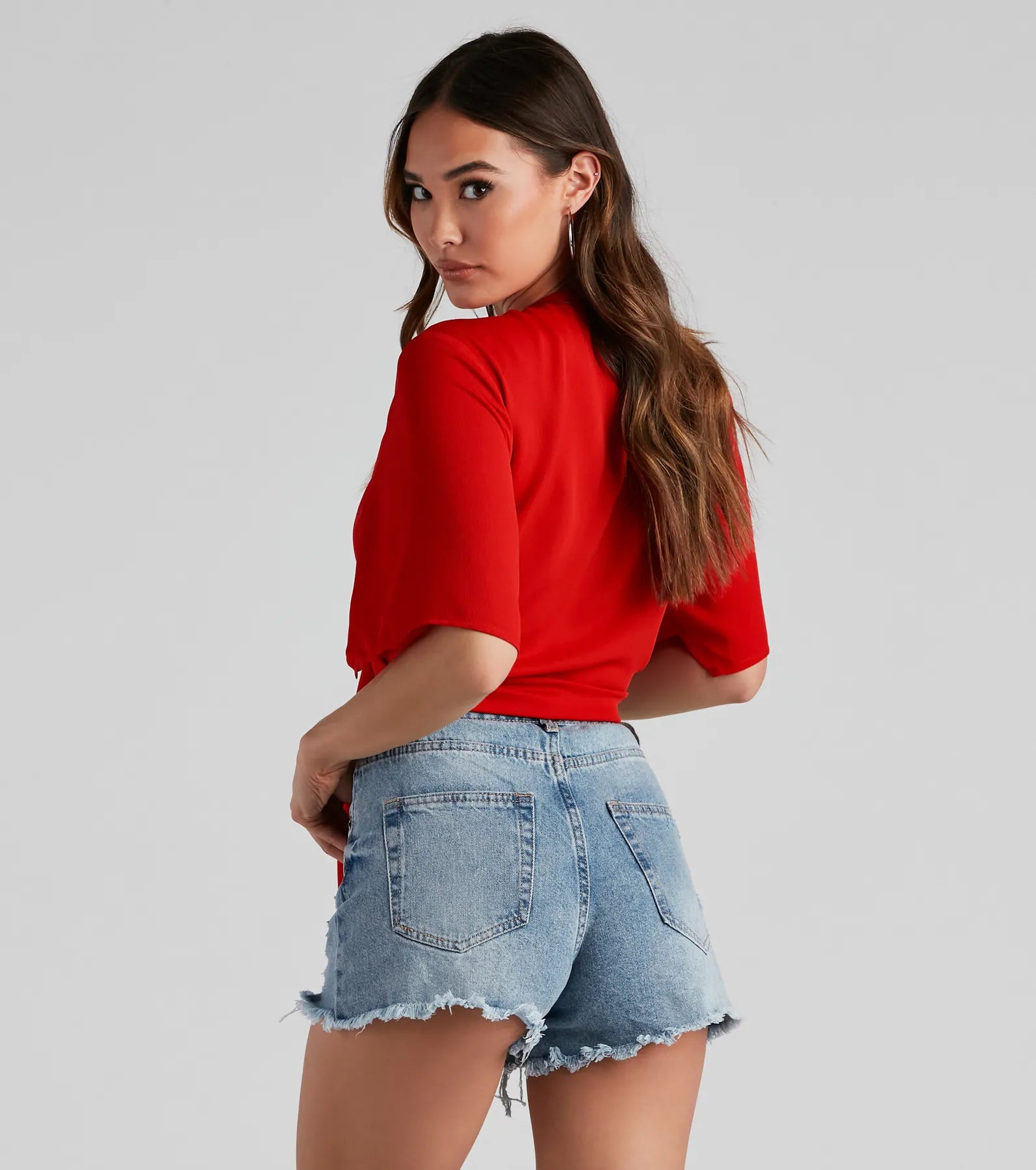 Classic Stunner Tie Front Kimono
